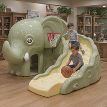 Load image into Gallery viewer, Kids Slide with Elephant Design
